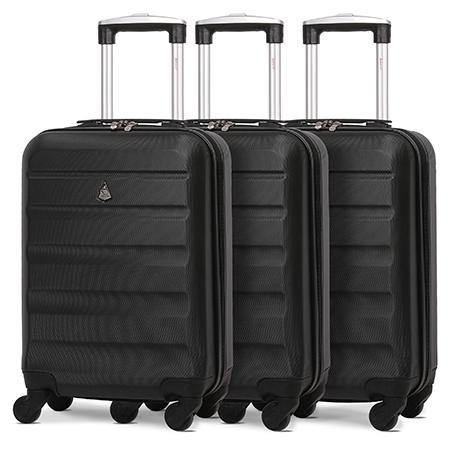 Aerolite (55x35x20cm) Lightweight Hard Shell Cabin Hand Luggage (x3 Set) - Image 5