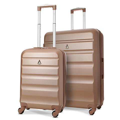Aerolite Lightweight Hard Shell Suitcase Luggage Set (Cabin + Large, Charcoal) - Image 4