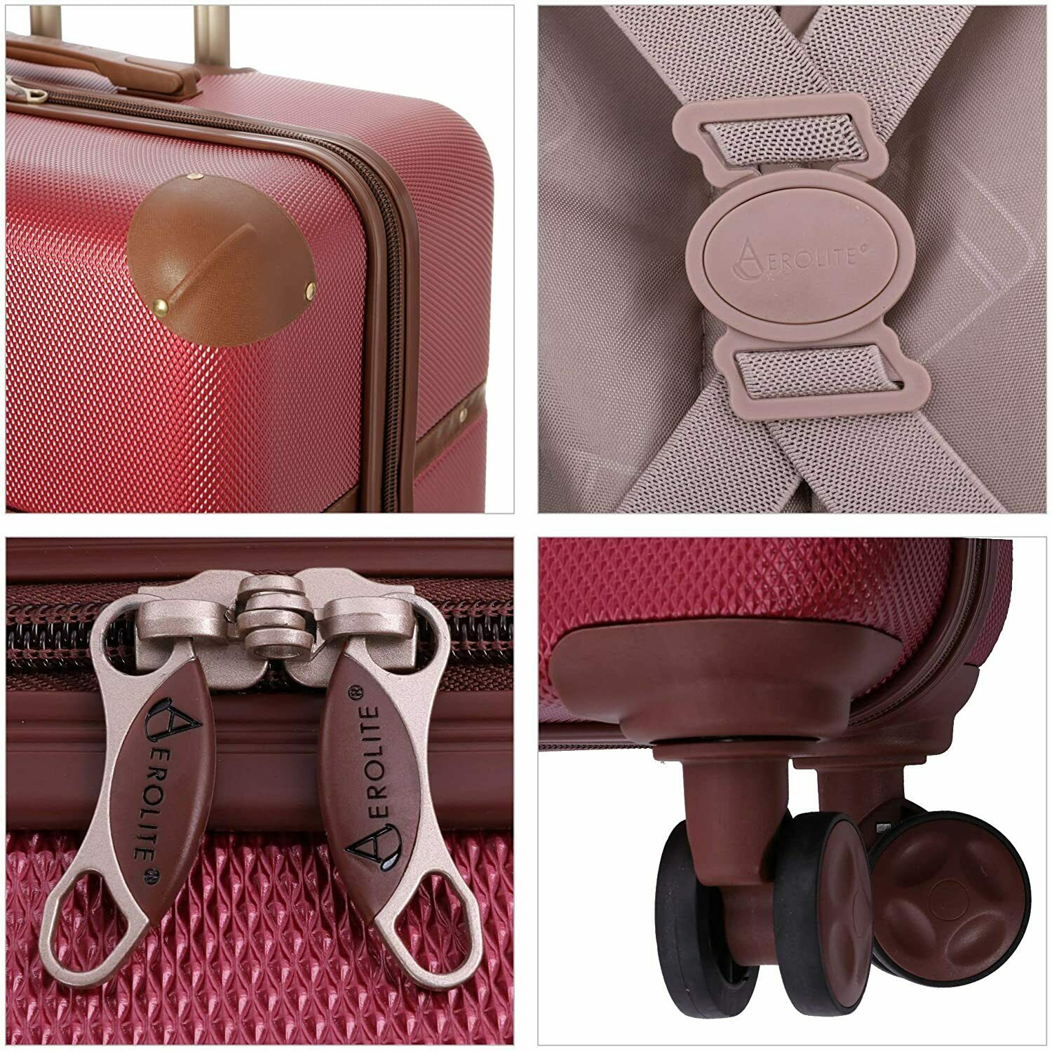 Aerolite Vintage Classic (55x35x20cm) Lightweight Hard Shell Cabin Hand Luggage, Approved For Ryanair, easyJet, British Airways, Delta, Lufthansa, Norwegian, Jet2, Virgin Atlantic and many more! - Image 24