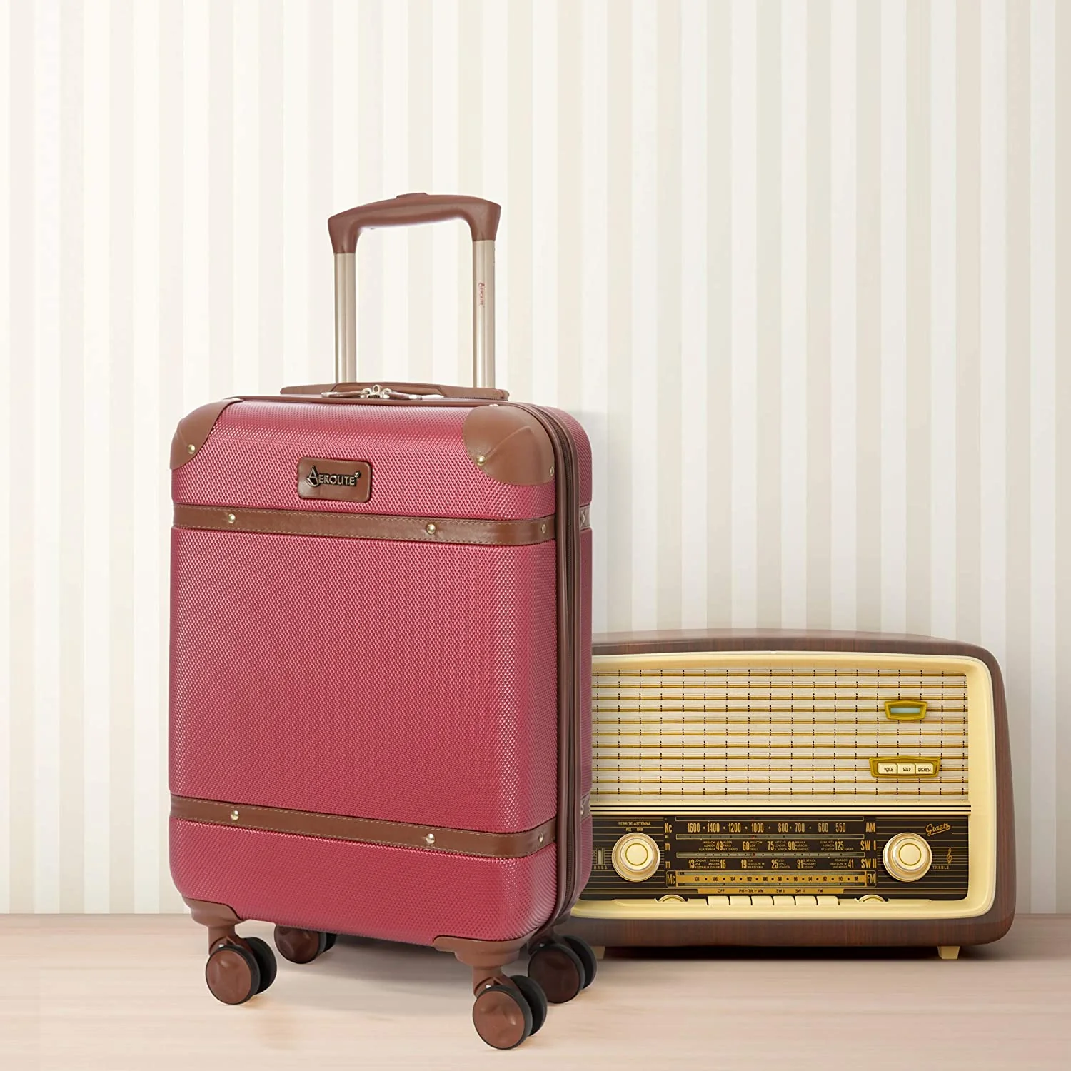 Aerolite Vintage Classic (55x35x20cm) Lightweight Hard Shell Cabin Hand Luggage, Approved For Ryanair, easyJet, British Airways, Delta, Lufthansa, Norwegian, Jet2, Virgin Atlantic and many more! - Image 28
