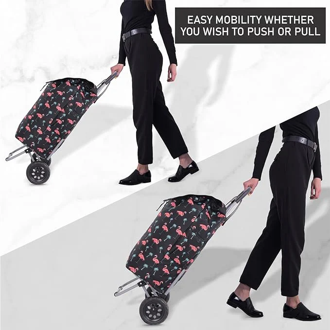 Hoppa 57Ltr Lightweight Shopping Trolley 2025 model, Hard Wearing & Foldaway Push/Pull Cart for Easy Storage With 1 Year Guarantee - Image 25