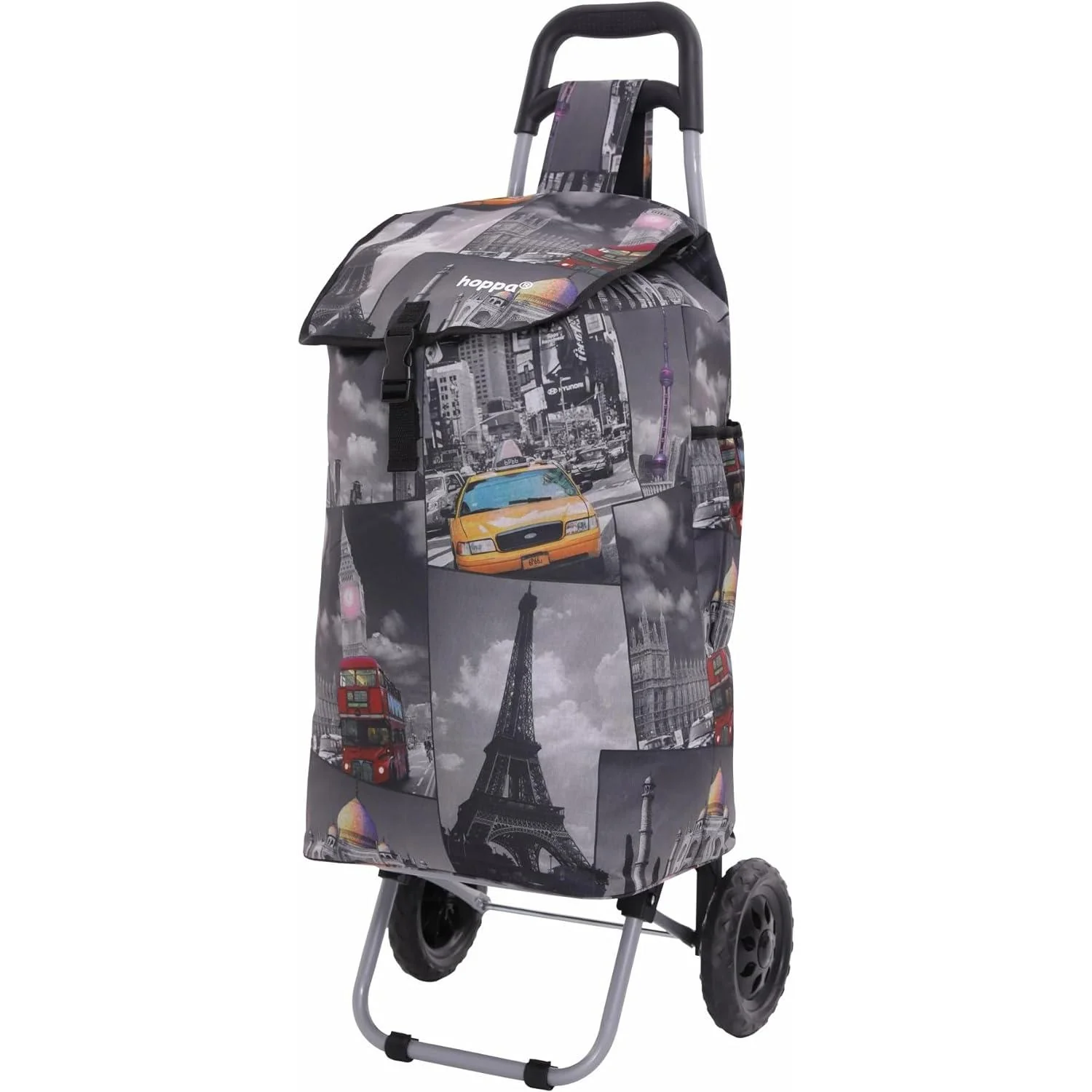 Hoppa 57Ltr Lightweight Shopping Trolley 2025 model, Hard Wearing & Foldaway Push/Pull Cart for Easy Storage With 1 Year Guarantee - Image 27