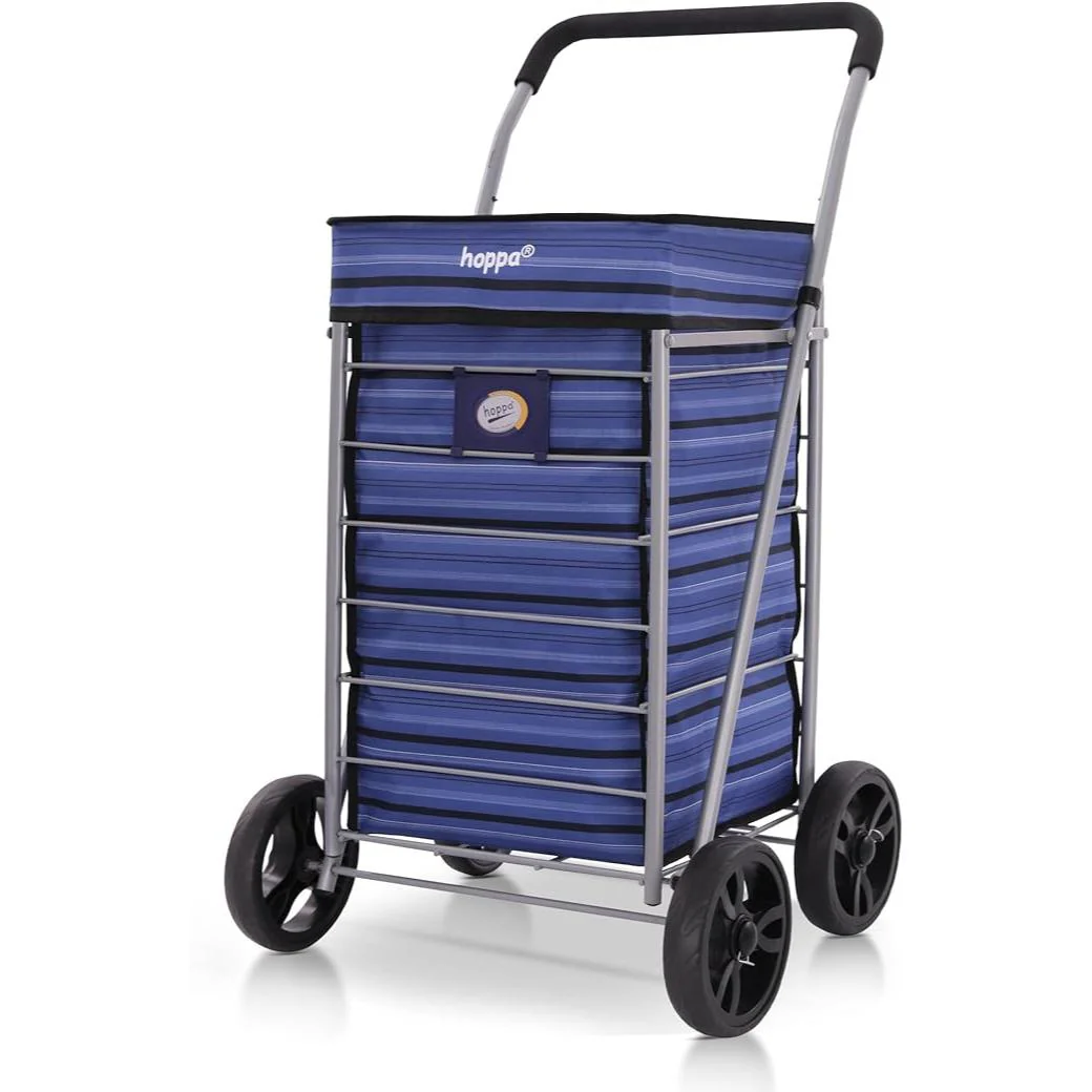 Hoppa Lightweight 4-Wheel Premium 2025 Model Folding Shopping Trolley Extra Large 75.6L Capacity Shopping Trolley Bag, 95cm, 4.8kg, Push/Pull - Image 7