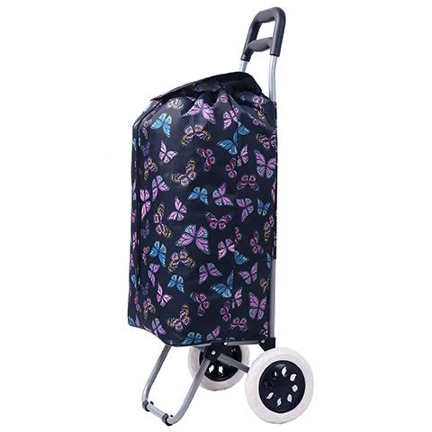 Hoppa Mini 47L (60x33x24cm) Lightweight Wheeled Shopping Trolley - Image 10