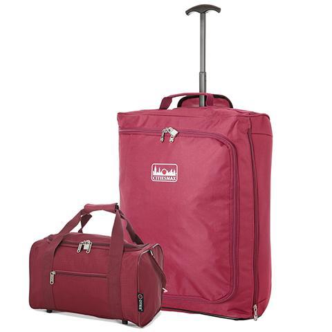 5 Cities (55x40x20cm) Lightweight Cabin Hand Luggage and (40x20x25cm) Holdall Flight Bag - Image 4
