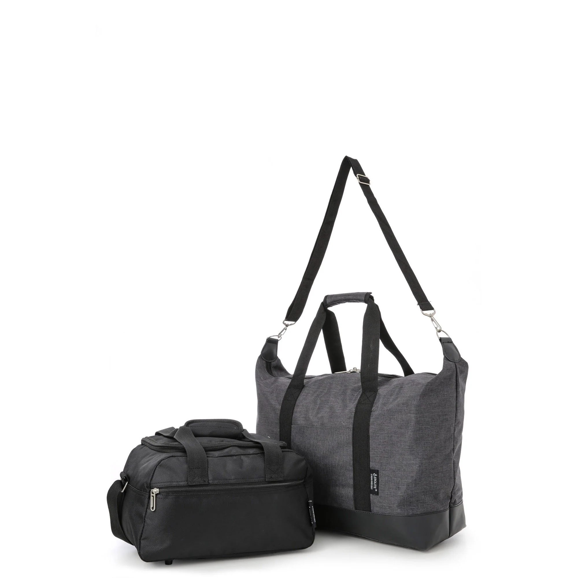 5 Cities (55x40x20cm) and Aerolite (35x20x20cm) Hand Luggage Shoulder Holdall Bags Bundle (x8 Set) - Image 4