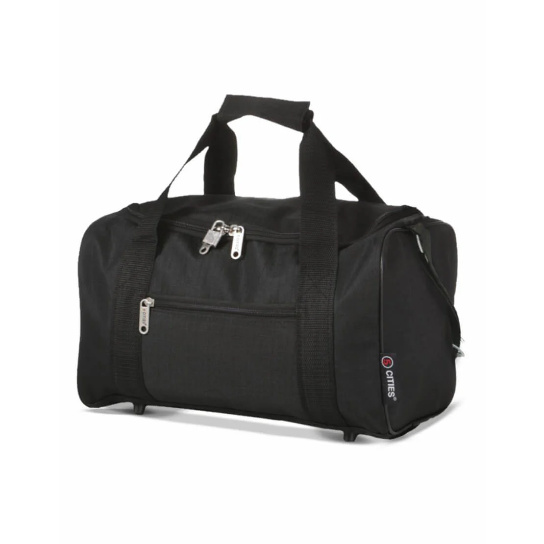 5 Cities (55x40x20cm) Lightweight Cabin Hand Luggage and (35x20x20cm) Holdall Flight Bag (x4 Set) - Image 3