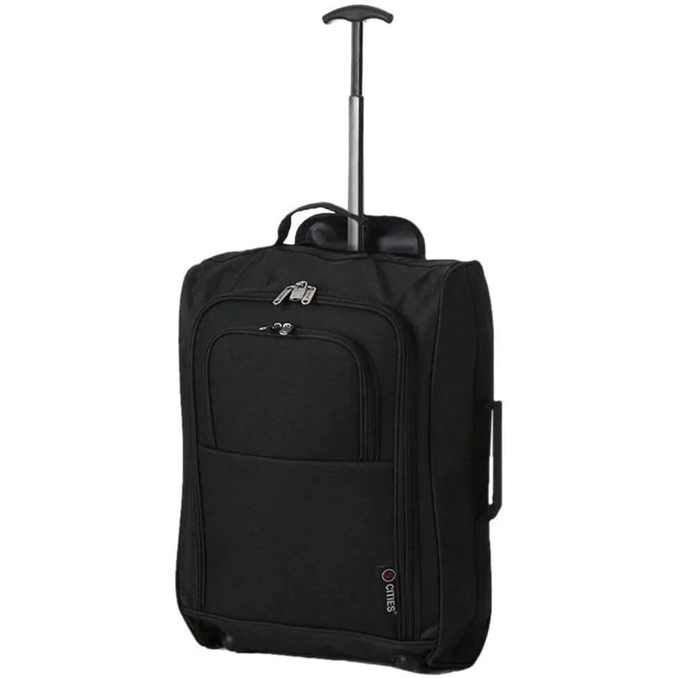 5 Cities Ryanair Luggage Bundle (55x35x20cm) Lightweight Cabin 2 Wheel Trolley and (40x20x25cm) Holdall Flight Bag, 2 Years Warranty - Image 13