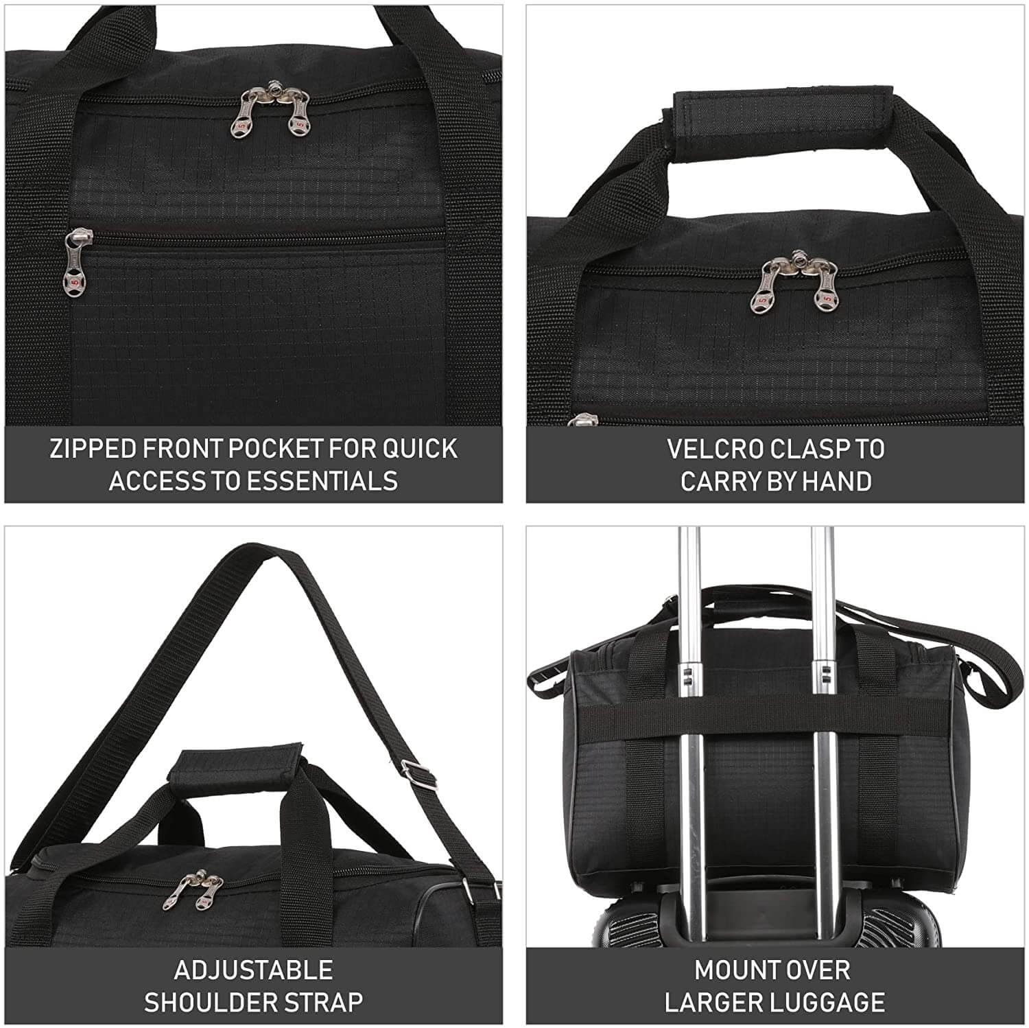 5 Cities Ryanair Luggage Bundle (55x35x20cm) Lightweight Cabin 2 Wheel Trolley and (40x20x25cm) Holdall Flight Bag, 2 Years Warranty - Image 20