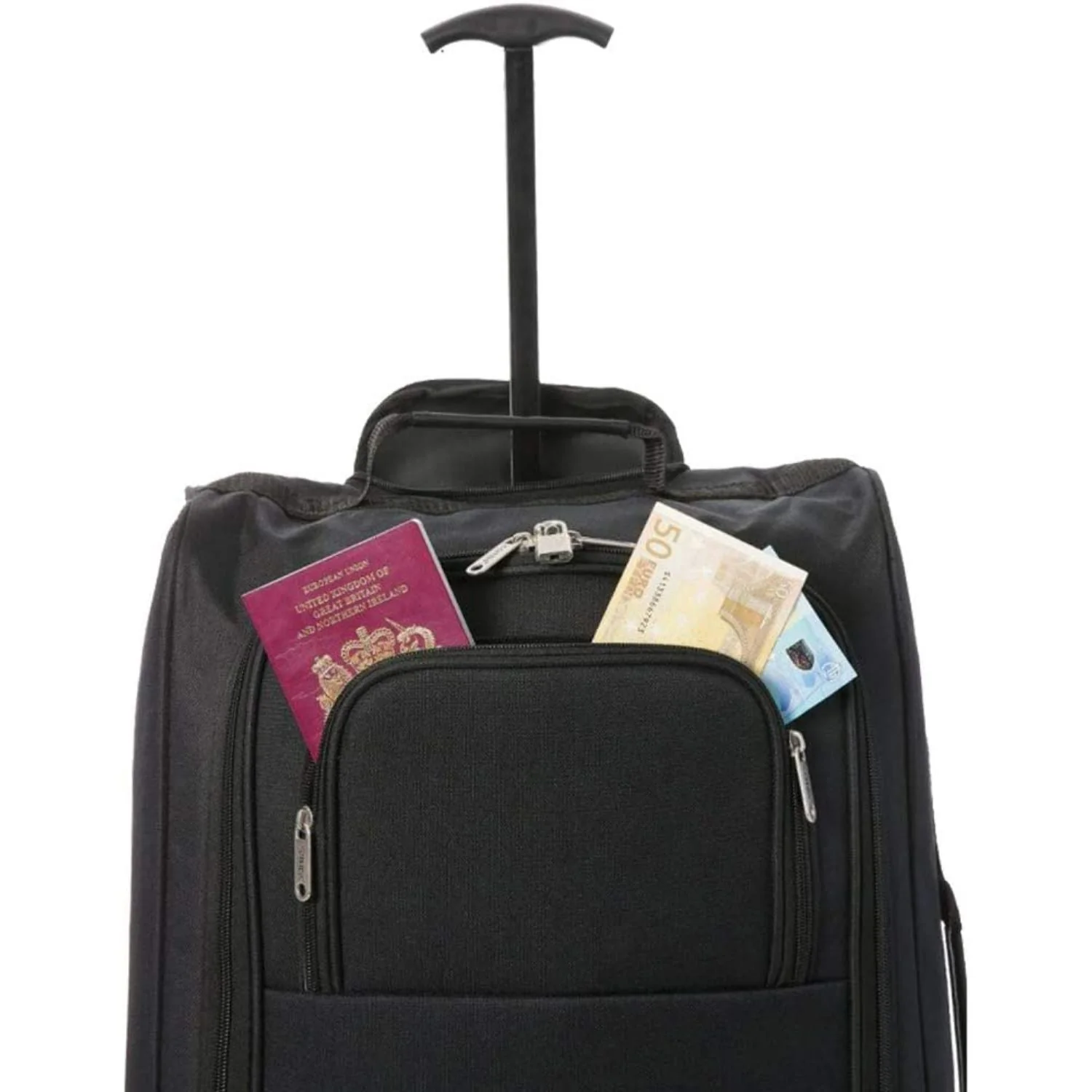 5 Cities Ryanair Luggage Bundle (55x35x20cm) Lightweight Cabin 2 Wheel Trolley and (40x20x25cm) Holdall Flight Bag, 2 Years Warranty - Image 27