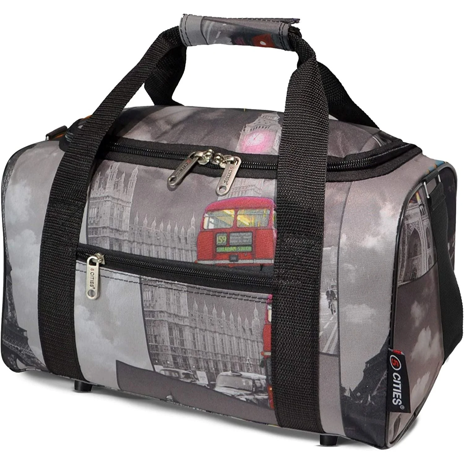 5 Cities Ryanair Luggage Bundle (55x35x20cm) Lightweight Cabin 2 Wheel Trolley and (40x20x25cm) Holdall Flight Bag, 2 Years Warranty - Image 34