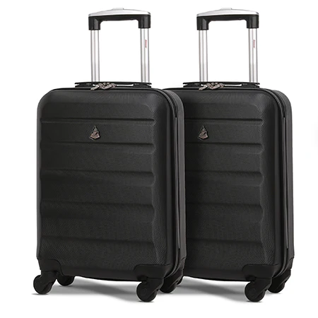 Aerolite (55x35x20cm) Lightweight Hard Shell Cabin Hand Luggage (x2 Set) - Image 4