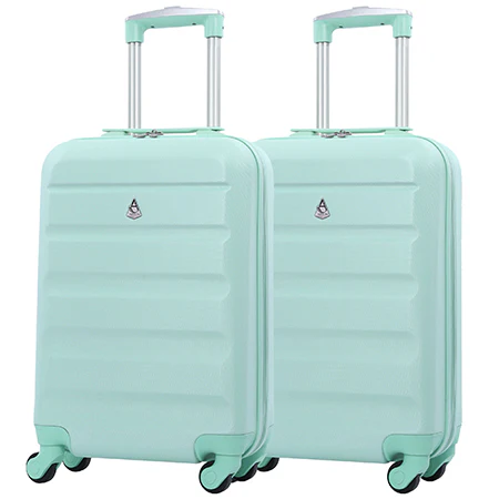 Aerolite (55x35x20cm) Lightweight Hard Shell Cabin Hand Luggage (x2 Set) - Image 5
