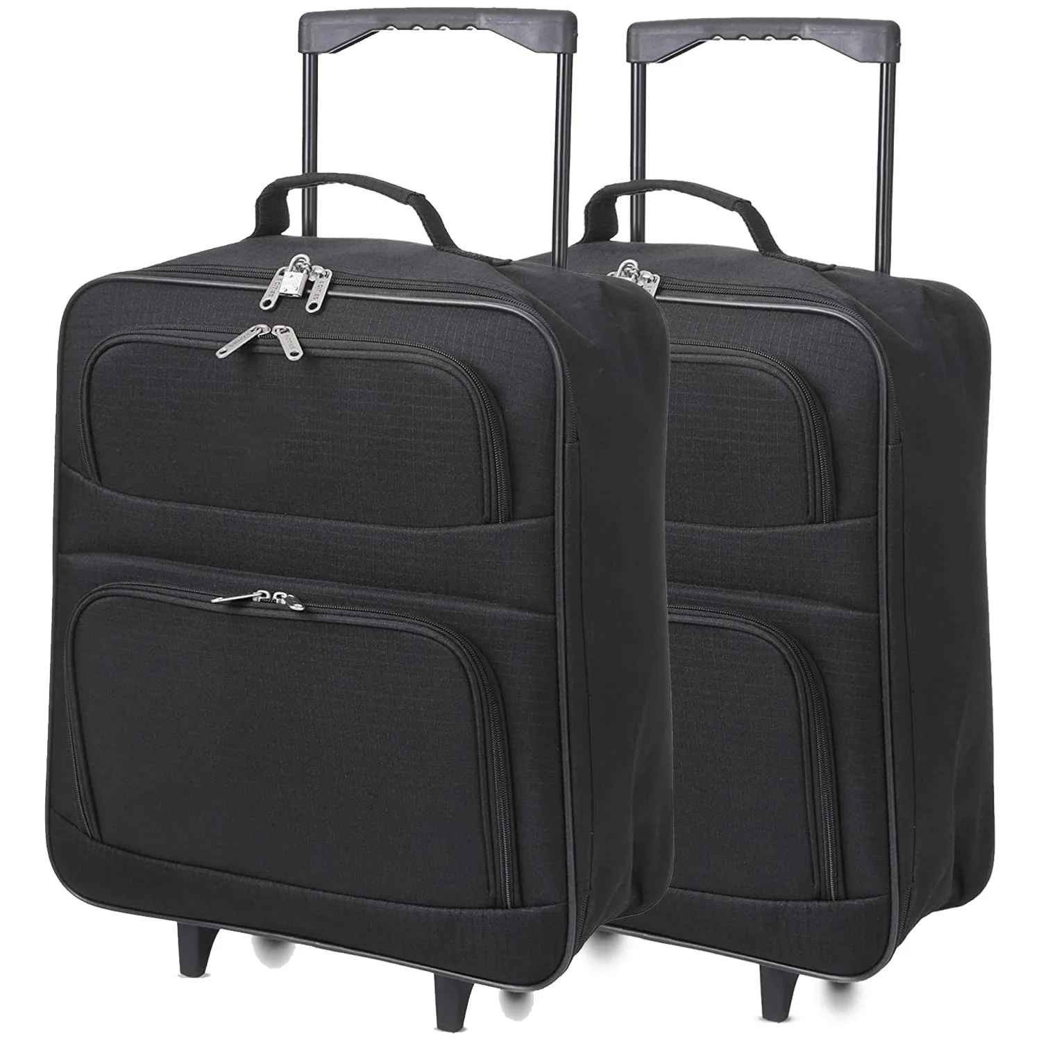 5 Cities Ryanair Priority Max (55x40x20cm) Lightweight Folding Cabin Hand Luggage Trolley, 2 Years Warranty, Black - Image 9