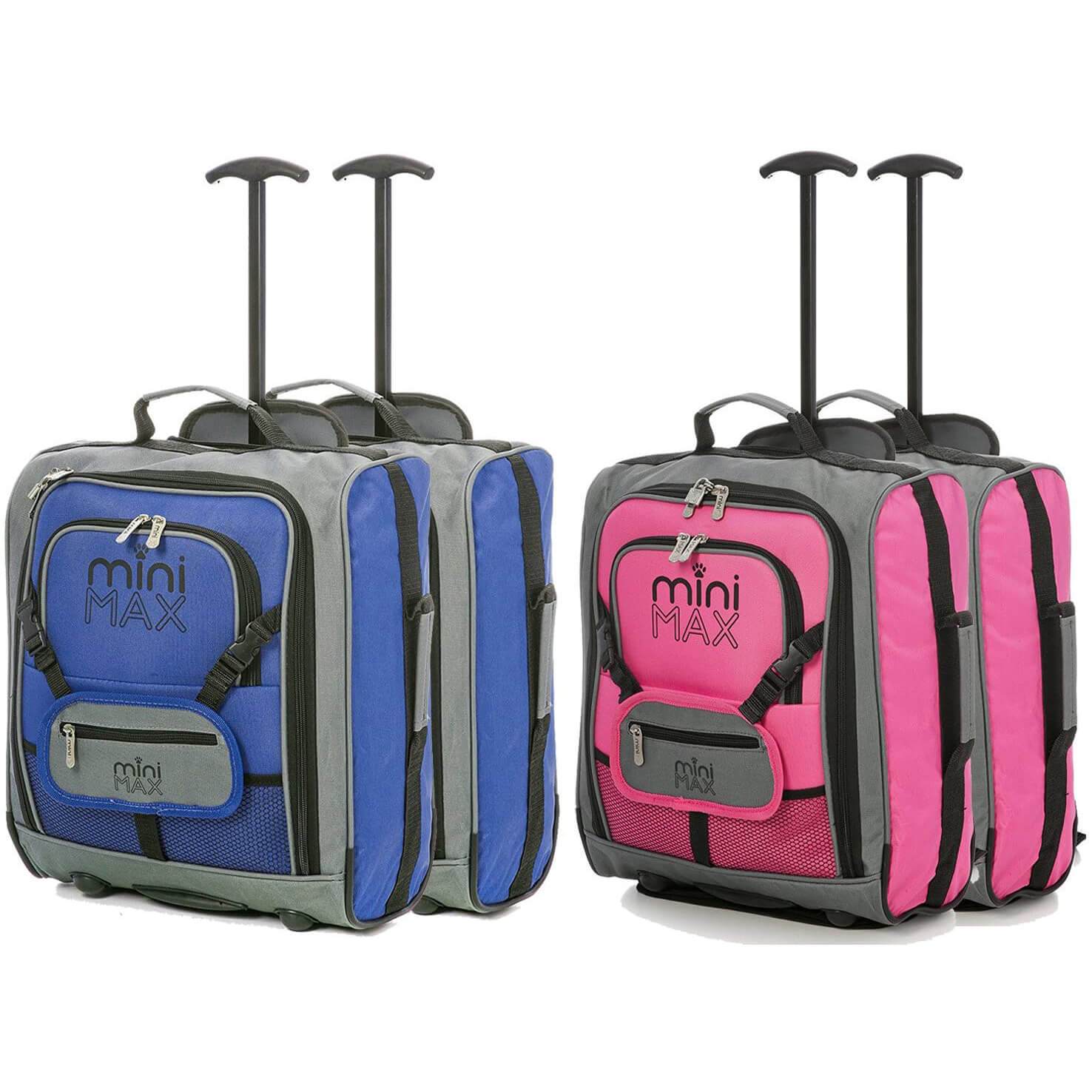 MiniMAX (45x35x20cm) Childrens Luggage Carry On Suitcase with Backpack and Pouch (x4 Set) - Image 3