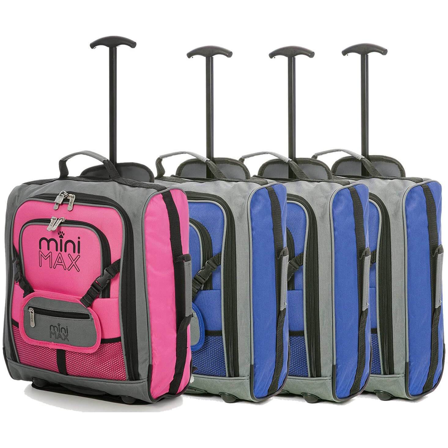 MiniMAX (45x35x20cm) Childrens Luggage Carry On Suitcase with Backpack and Pouch (x4 Set) - Image 4