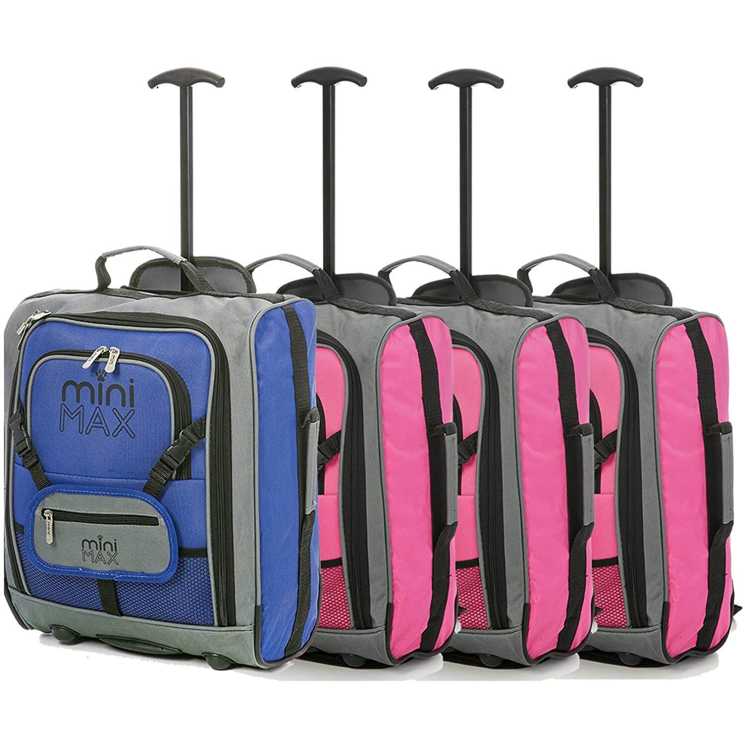 MiniMAX (45x35x20cm) Childrens Luggage Carry On Suitcase with Backpack and Pouch (x4 Set) - Image 5